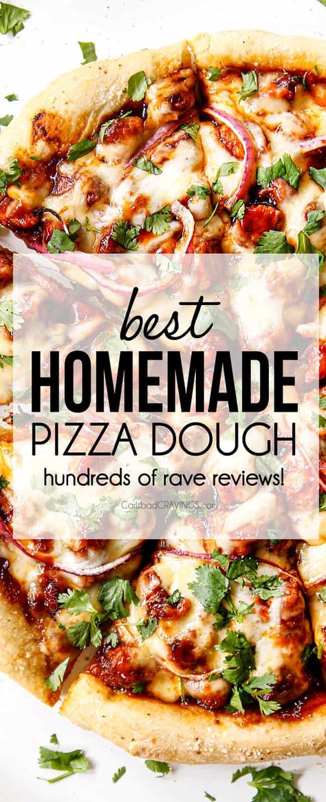 Homemade Pizza Dough - Carlsbad Cravings Homemade Italian Pizza Dough, The Best Homemade Pizza Dough, Best Homemade Pizza Dough, Homemade Italian Pizza, The Best Homemade Pizza, Perfect Homemade Pizza, Italian Pizza Dough Recipe, Homemade Pizza Dough Easy, Best Pizza Dough Recipe