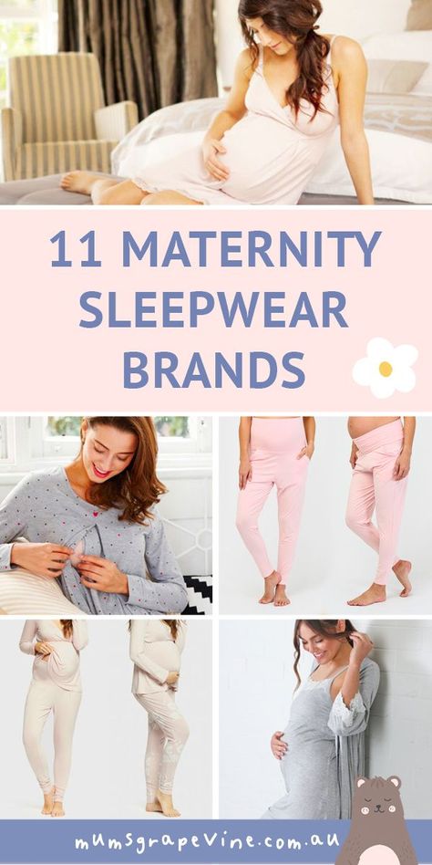 11 maternity PJ's for expecting mums We take a look at the best maternity sleepwear to keep mums comfy, from nursing nighties to over the bump pyjama pants. #maternity #pregnancy #maternitysleepwear #nursingnightie #pregnancypjs #nursingpjs #mumsgrapevine Pregnancy Pjs, Maternity Pjs, Maternity Pyjamas, Nursing Pjs, Maternity Pajama Set, Nursing Pajama Set, Maternity Lounge Wear, Maternity Nursing Pajamas, Nursing Gown