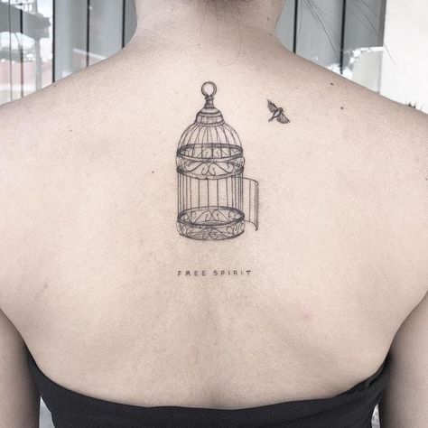 Bird And Cage Tattoo Freedom, Anarchist Tattoo, Tattoo Basic, Bird Cage Tattoo, Divorce Tattoo, Birdcage Tattoo, Cage Tattoo, Freedom Tattoos, Tattoo Catalog