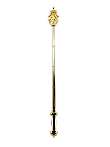 The King's Sceptre The sceptre, an ornamental staff, is a traditional symbol of the king's temporal authority.The Norwegian King's Sceptre was made by goldsmith Erik Adolf Zethelius for the coronation of King Carl Johan in 1818. Wizard Staff, Creative Advertising Design, The Coronation, Drawing Anime Clothes, Fantasy Story, Royal House, Magic Carpet, Royal Jewels, Royal Jewelry