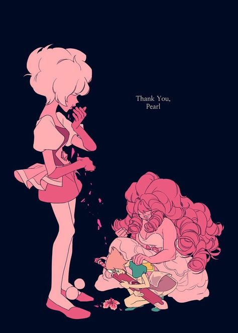 Rose Quartz X Pearl, Pearl X Pink Diamond, Pink Diamond And Rose Quartz, Pink Diamond And Steven, Pink Diamond Fanart, Pearl And Pink Diamond, Steven Universe Pink Diamond, Black Rose Quartz, Steven X Spinel