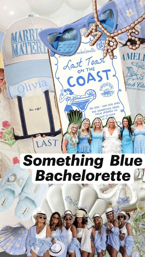 Blue, something blue, coastal bachelorette theme, bachelorette Blue Jean Bachelorette Party, Aquamarine Bachelorette Party, Something Blue Before I Do Bachelorette, Blue Bachelorette Party Outfit, Cape Cod Bachelorette Party, Blue Bachelorette Theme, Something Blue Bachelorette Party, Something Blue Bachelorette, Coastal Grandma Bachelorette