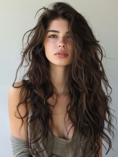 Unlock the Secrets of Long Wavy Hairstyles: Trends, Tips, and Inspiration for Luscious Locks Long Wavy Hair Hairstyles, Long Haircut Wavy, Wavy Long Hairstyles, Long Wavy Hairstyles, Wavy Hair Long, Glamorous Curls, Photoshoot Hair, Beachy Waves Hair, Brown Wavy Hair