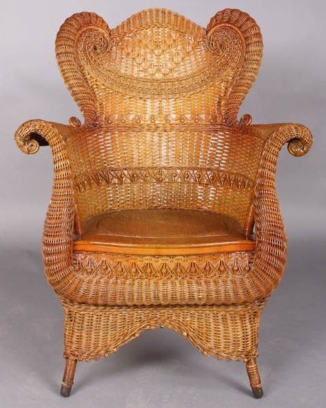 Old Wicker, Wicker Armchair, Covered Patios, Antique Wicker, Patio Sets, Heywood Wakefield, Outdoor Patios, Outdoor Fireplaces, Cane Furniture