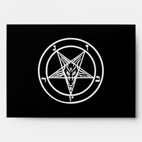 Inverted Pentagram, Goat Lover, Goats, Envelope, ? Logo