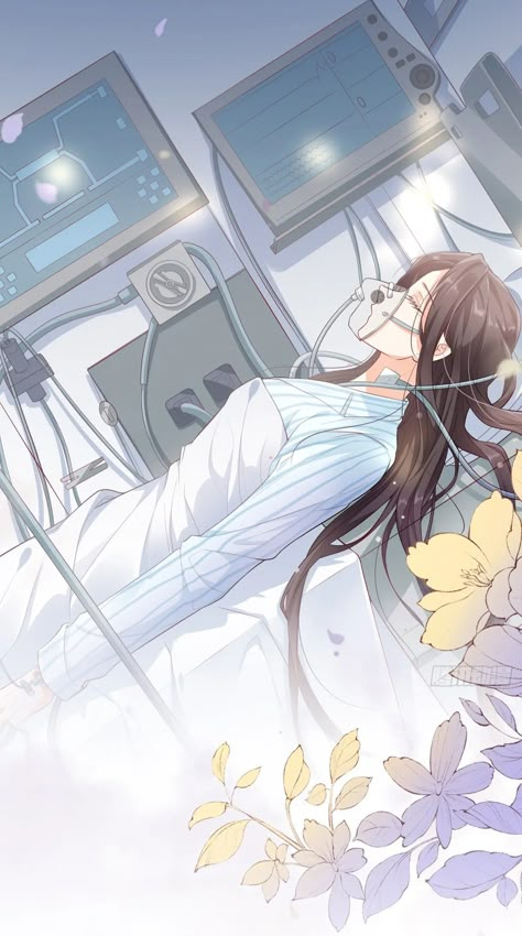 Hospital Art Anime, Anime Hospital Patient, Manga Hospital, Anime Hospital, Sick Drawings, Fantasy Art Couples, About A Girl, Anime People, Anime Love Couple