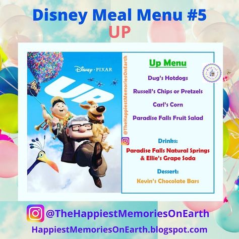 Disney Meal # 8 - Lady and The Tramp Dinner And A Movie Menu Disney Family, Up Movie Night Food, Movie Night Recipes Dinners, Up Dinner And A Movie, Disney Theme Dinner, Disney Themed Dinner And Movie, Disney Theme Dinner Movie Nights, Disney Dinner And Movie Night, Disney Date Night