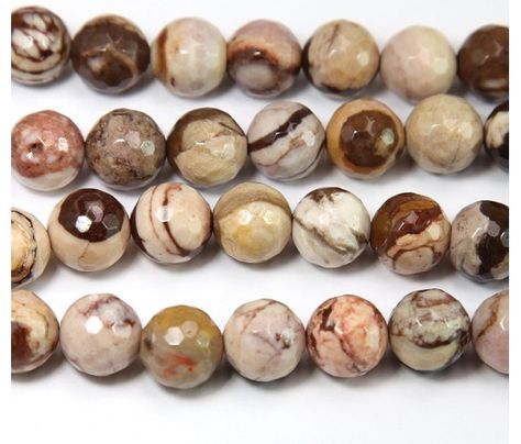 Zebra Jasper Beads, 10mm Faceted Round Zebra Jasper, Necklaces And Bracelets, Chakra Jewelry, Tigers Eye Gemstone, Tiger Eye Beads, Beaded Material, Jasper Beads, Natural Beads, Jewelry Projects