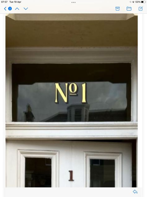 Victorian House Numbers, Terrace House Exterior, Gold House, North Berwick, Gold Door, A Night At The Opera, Lettering Art, Door Numbers, Loft House