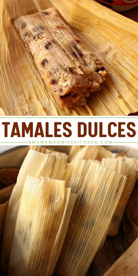 Savor the sweet perfection of easy dessert ideas with Tamales Dulces! This Sweet Tamales recipe, packed with fruits and nuts and wrapped in corn husks, offers a delightful Mexican dessert recipe twist. Try this Mexican food recipe—taste the sweetness and treat yourself! Fruit Tamales, Sweet Tamales Recipe, Mexican Treats Desserts, Canned Tamales, Dessert Tamales, Treats To Make At Home, Sweet Treats To Make, Sweet Tamales, Easy Dessert Ideas