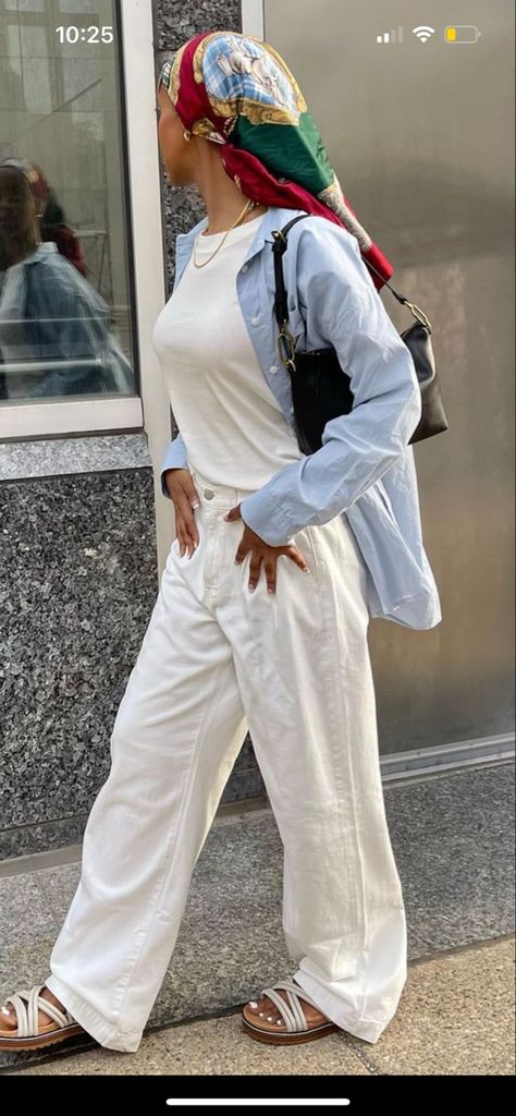 Linen Set Outfit Hijab, Outfit Ideas Vacation Casual, Greece Modest Outfits, Greece Outfit Ideas Modest, Morroco Outfit Summer, Halal Vacation Outfits, Modest Fashion Summer Muslim, Hijab Styles Summer, Middle East Outfits Travel