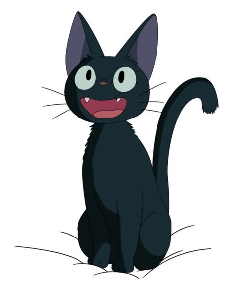 Kiki's Delivery Service, Delivery Service, A Black, Black Cat, Blue, Black