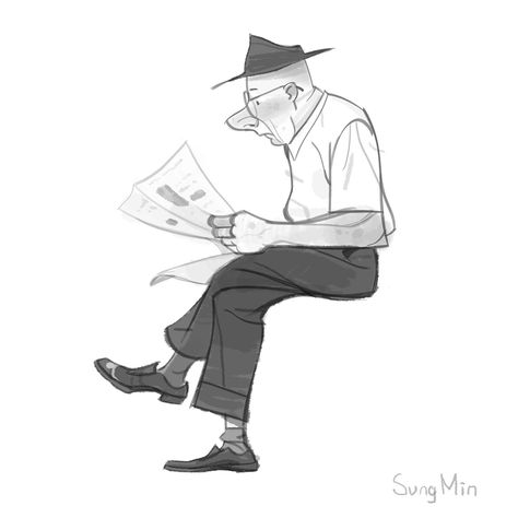 ArtStation - Character Drawings, Sungmin Jung Grandpa Character Design, Grandpa Drawing, Drawing Animation, Character Drawings, 캐릭터 드로잉, Anatomy Art, Character Drawing, Designs To Draw, Art Style