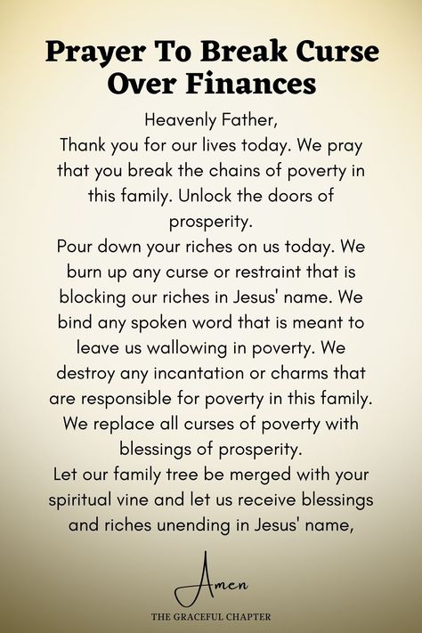 Prayer to break curse over finances Spiritual Meaning Behind Sneezing, Prayers To Remove Blockages, Curse Breaking Prayers, Prayers To Break Witchcraft, Prayers To Break Generational Curses, Prayer To Stop Cussing, Prayer Over Finances, How To Break A Curse On Yourself, Prayer For Generational Curses