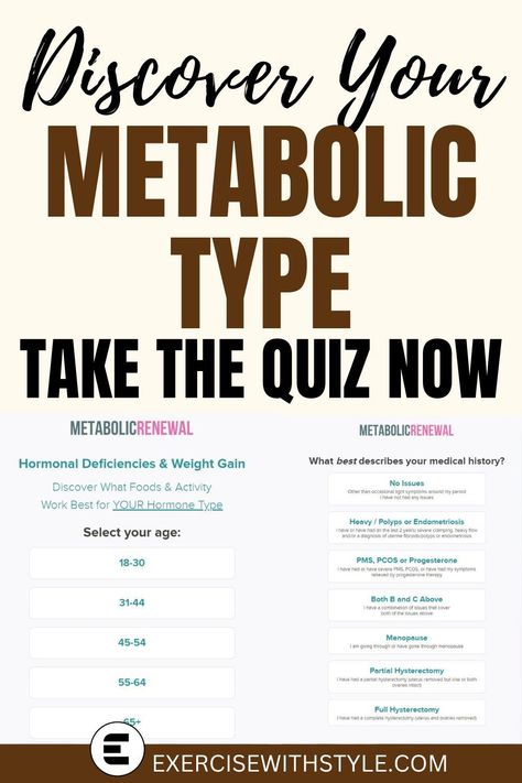 Wondering about your hormone type? Discover insights with the metabolic renewal quiz. Understand your unique needs today. Hormone Type Quiz, Metabolic Therapy, Metabolic Renewal, Metabolic Type, Estrogen Hormone, Metabolic Disorders, Estrogen Dominance, Anti Inflammation, Medical History