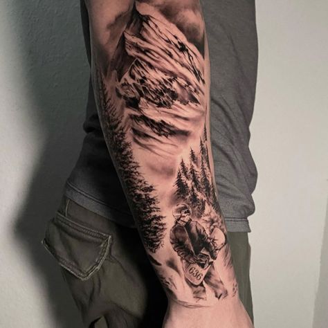 17+ Impressive Snowboard Tattoos To Shred Your Ink - Tattoo Glee Snowboard Mountain Tattoo, Snowboarding Tattoo Ideas, Snow Mountain Tattoo, Skier Tattoo, Skiing Tattoos, Snowboarding Tattoo, Snowboard Tattoo, Skiing Tattoo, Tattoo Mountain