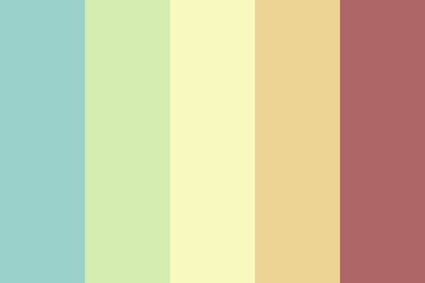 Soft Rainbow color palette Earthy Rainbow, Rainbow Color Palette, 2 Color Combinations, Retro Color Palette, Color Schemes Colour Palettes, Hue Color, Mac Wallpaper, Earthy Color Palette, Office Colors