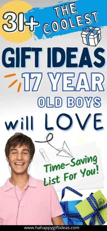 Click to visit our list of Gift Ideas For 17-Year-Old Boys. We've put up a list of the best 17-year-old boy presents. Boy Presents, 16 Birthday Presents, Birthday Presents For Boys, List Of Gift Ideas, Boy 16th Birthday, Best Gifts For Boys, 17th Birthday Ideas, 17th Birthday Gifts, Cool Gifts For Teens