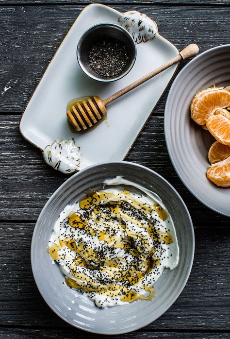 Greek Yogurt, Honey and Chia Seeds Yogurt With Honey, Greek Yogurt Honey, Beautiful Meals, Pancakes Protein, Yogurt Honey, Diet Breakfast Recipes, Healthy Recipe Videos, Kitchen Recipe, Healthy Oatmeal