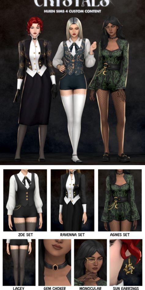 Sims 4 Cc Waistcoat, Spellcaster Sims 4, Sims 4 Villain Cc, Sims 4 Witch Outfit, Sims 4 Outfits Cc Maxis Match, Sims 4 Cc Occult Clothes, Sims 4 Cc Floral Dress, Clothes Sims 4 Female, Sims 4 New Occult Mod