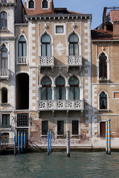 Gothic beauty | Houses in Venice, Italy are noted for their … | Flickr Ornate Window, Italy Houses, Venice Italy Photography, Venice House, Building Windows, Italy Architecture, Venice City, Italy Street, Italy Home