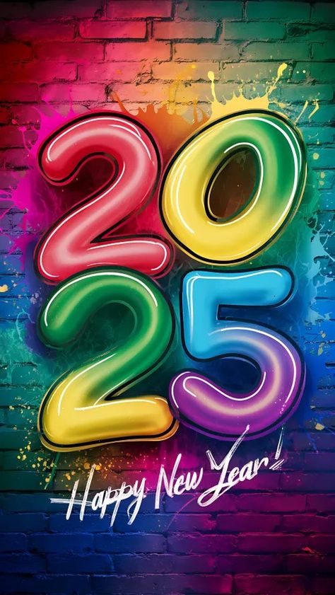 Free Colorful 2025 New Year Background for Celebration Cute Happy New Year Pictures, 2025 New Year, New Years Wallpapers, New Years Wallpaper, Romantic Msg, Happy New Year Hd, Happy New Year Fireworks, New Year Clipart, New Year Background