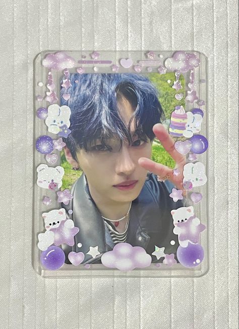 top loader deco! Top Loader Ideas Kpop, Photo Card Top Loader, Top Loaders Deco, Top Loader Decor, Top Loader Deco Kpop, Toploader Deco Ideas, Top Loader Deco, Toploader Decor, Pc Decoration