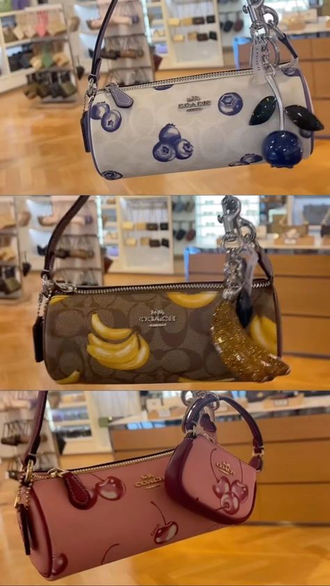 Fruit Coach Bag, Coach Fruit Collection, Coach Fruit Bag, Purse Bookbag, Purses Aesthetic, Tas Lv, Coach Purses Outlet, Multi Colored Bag, My Style Bags