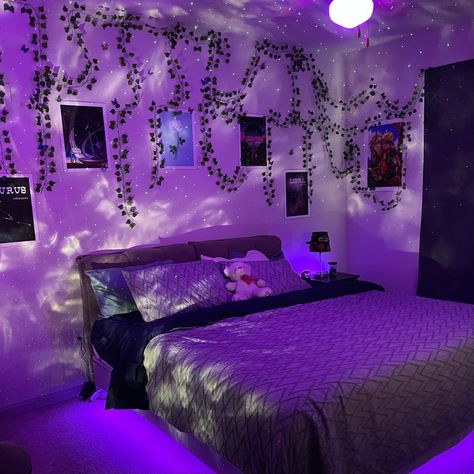 Arsthetic vibe vines pink RGB led lights Bedroom 2022, Vibe Bedroom, Green Led Lights, Led Lighting Bedroom, Grunge Room, Vintage Bedroom, Cute Room Ideas, Green Led, Rgb Led Lights