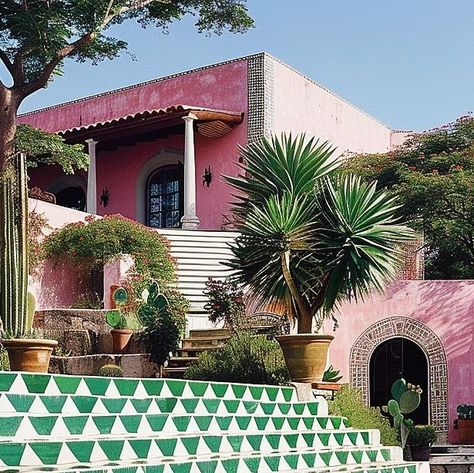 BAPTISTE  BOHU on Instagram: "Hacienda Rosa 🦩🌴
A villa inspired by Mexican traditional craft and the art of Diego Rivera 

Architectural & Interior concept by @baptistebohu 

#vacation
#hacienda 
#mexico
#InteriorDesign
#HomeDecor
#InteriorInspiration
#DesignInspiration
#DecorIdeas
#InteriorStyling
#HomeInteriors
#InteriorDecorating
#InteriorDetails
#LuxuryLiving
#ModernDesign
#ContemporaryInteriors
#DesignerSpaces
#DreamHome
#DesignGoals
#DecorInspo
#HomeDesign
#HouseBeautiful
#StylishSpaces
#Interiors123
#InstaHome
#InteriorDesignInspo
#RoomGoals
#InteriorDecoration" Baptiste Bohu Interiors, Mexican Architecture Traditional, Mexican House Aesthetic, Mexican Hacienda Decor, Hacienda Mexico, Baptiste Bohu, Mexico Architecture, Hacienda Decor, Mexican Hacienda