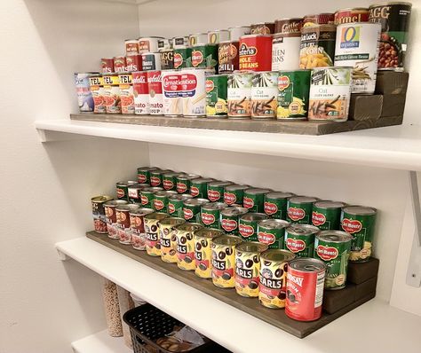 Canned Good Storage, Kitchen Pantries, Canned Food Storage, Pantry Remodel, Cupboard Shelves, Project Plan, Pantry Shelving, Diy Pantry, Shelves Diy