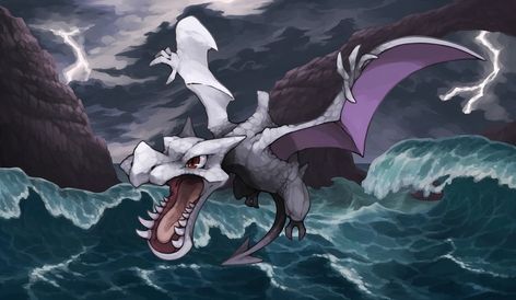 Aerodactyl Pokemon, Ancient Pokemon, Pokemon Dragon, Pokemon Wallpaper, Sea Waves, Pokemon Art, Hd Wallpaper, Pokemon, Wallpapers