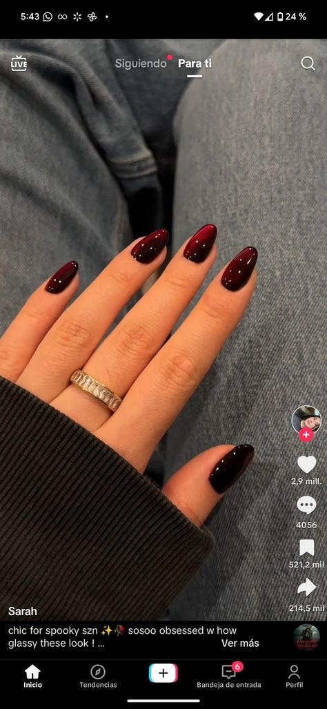 Cherry Black Nails, Twilight Nails, Black Cherry Nails, Cherry Nail Art, Cherry Nails, Black Cherry, Aesthetic Makeup, Black Nails, Makeup Nails