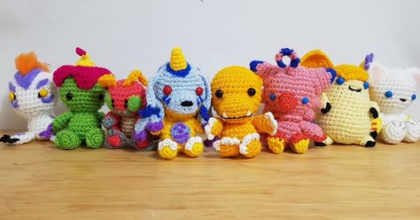 Order made digimon amigurumi Digimon Crochet Free Pattern, Nerd Amigurumi, Plush Craft, Crochet Pokemon, Crochet Wreath, Sewing Crochet, Mexico City Mexico, Market Stall, Digimon Adventure