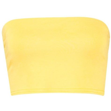 Boohoo Roxy Basic Jersey Bandeau ($8) ❤ liked on Polyvore featuring tops, flat top, mixed print top, yellow top, yellow bandeau top and print top Polka Dot Crop Top, Yellow Crop Top, Off Shoulder Crop Top, Yellow Top, Bandeau Top, Jersey Top, Mixing Prints, Roxy, Top Pattern