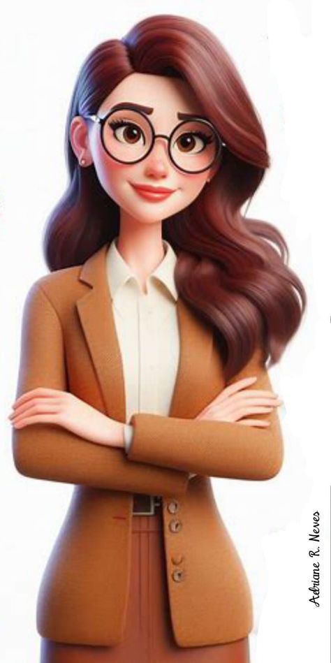 Teacher Pictures Cartoon, Teacher Drawing Cartoon, Chibi Teacher, Teacher Picture, Teacher Cartoon, Profile Ideas, Cartoon Pictures, Cute Cartoon Pictures, 3d Cartoon