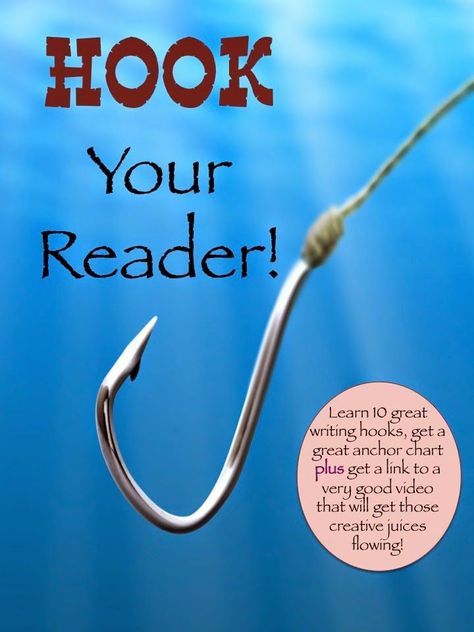 Learning how to write a good "hook" is critical as students become more profecient writers. Get ten great hook ideas here, as well as an anchor chart and a fun writing prompt to start off the process! Hook Writing, Writing Hooks, Hook Ideas, Fun Writing Prompts, 5th Grade Writing, Mind Reading, 3rd Grade Writing, Ela Writing, 4th Grade Writing