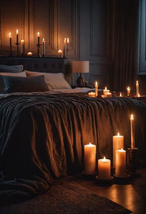 21 Moody Romantic Bedroom Ideas: Trendy & Gorgeous 14 Moody Canopy Bedroom, Goth House Ideas, Orange Canopy Bed, Boho Goth Canopy Bed, Bedroom Ideas Trendy, Orange Canopy, Dramatic Bed Moody, Dark Romantic Bedroom, Dark And Moody Bedroom Beds & Bed Frames