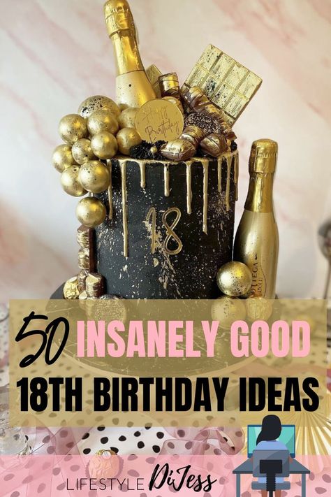 Wow! 15 minutes ago, I had no idea what to do for my 18th birthday, but this girl has so many great ideas! Not only does she give me list of fun things I could do for my 18th birthday, she gave me party decor ideas, games, and birthday gear ideas for my special day. I definitely recommend saving this list! 18th Birthday Party Cake Ideas, 18rh Birthday Ideas, Food Ideas For 18th Birthday Party, 18th Birthday Cake Girl Ideas, Elegant 18th Birthday Party Ideas, 18th Birthday Centerpiece Ideas, Surprise 18th Birthday Party Ideas, Golden 18th Birthday Ideas, 18th Birthday Surprise Ideas