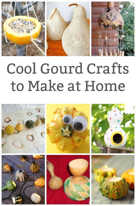 Crafts To Make At Home, Fall Gourds, Diy Nature, Gourd Crafts, Decorative Gourds, Autumn Activities For Kids, Gourds Crafts, Ann Marie, Fall Crafts For Kids