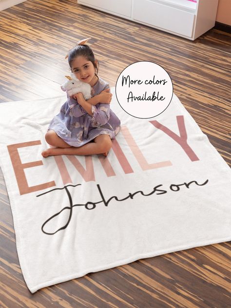 Custom Blankets, Blanket For Baby, Room Details, Personalized Baby Blanket, Custom Blanket, Name Blanket, Blanket Personalized, Kids Blankets, Personalized Baby Blankets