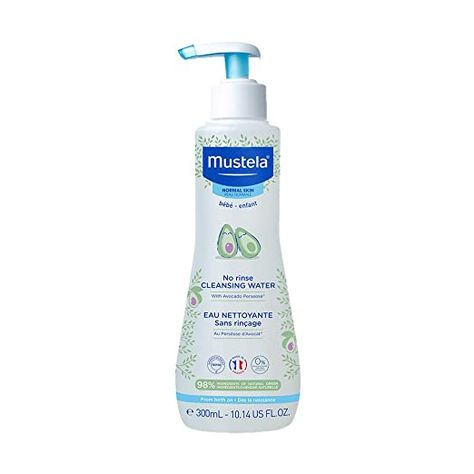 Amazon.com: Mustela Baby Cleansing Water - No-Rinse Micellar Water - with Natural Avocado & Aloe Vera - for Baby's Face, Body & Diaper – 10.14 fl. oz. : Everything Else Mustela Baby, Baby Acne, Baby Toiletries, Cleansing Water, Baby Lotion, Water Cleanse, Micellar Water, Aloe Vera Leaf, Cleansing Gel