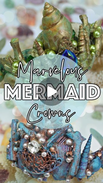 Mark Montano on Instagram: "Be a marvelous mermaid! #crown #makeyourmark @surebonder @artisticvivations #mermaidlife #summercrafts #makersofinstagram" Mermaid Crown Diy, Red Mermaid Crown, Orange Mermaid Crown, Diy Mermaid Crown, Dark Mermaid Crown, Mermaid Shell Bra Diy, Mermaid Crown Tiaras, Dark Mermaid, Mermaid Parade