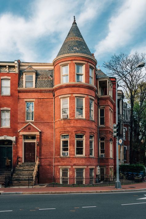 House at Logan Circle, in Washington, DC, District of Columbia Rail Transport, Hotel Motel, White Car, Posters Framed, District Of Columbia, Beautiful Architecture, Image House, Gas Station, Shutter Speed