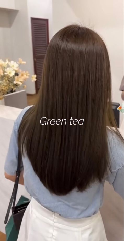 Green Tea Brown Hair, Short Hair 40, Hair Levels, Golden Brown Hair Color, Black Hair Balayage, Dark Brunette Hair, Dramatic Hair, Brown Hair Inspo, Hair Tint