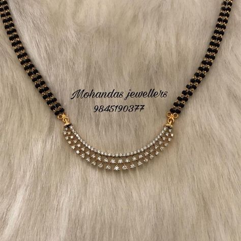 Diamond Mangalsutra Pendants Design, Real Diamond Mangalsutra Designs, Real Diamond Mangalsutra, Diamond Mangalsutra Designs, Mangal Sutra, Mangalsutra Design, Black Beads Mangalsutra Design, Diamond Pendants Designs, Diamond Mangalsutra