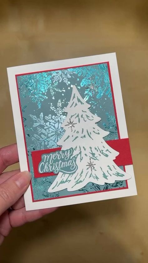 Snowflake Magic Dsp, Stampin Up Snowflake Magic Dsp, Stampin Up Merriest Trees Cards, Merriest Trees Stampin Up Card Ideas, Stampin Up Merriest Trees, Merriest Trees Stampin Up Cards, Stampin Up Snowflake Wishes, Trees Cards, Winter Meadow