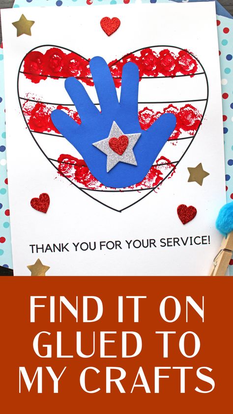 Thank You For Your Service Craft Idea For Kids Thankful Tree Craft, Service Projects For Kids, Veterans Day Activities, Patriotic Kids, Thankful Tree, Children's Church Crafts, Free Printable Crafts, Preschool Projects, Fun Halloween Crafts