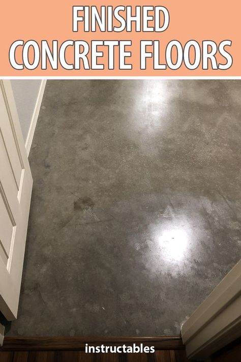 Finish Concrete Floor, Refinish Concrete Floors, Refinished Concrete Floors, Refinishing Concrete Floors, Concrete Floor Transition, Concrete Floor Diy, Finished Concrete Floors, How To Remove Carpet, Concrete Floors Diy