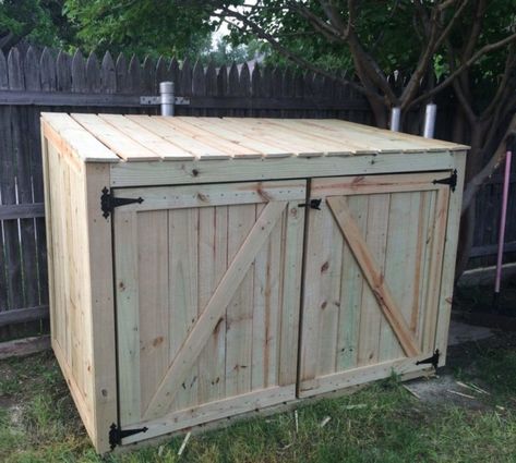 How To Build A Garbage Can Enclosure | Part 1 1 Garbage Can Enclosure, Build Your Own Shed, Shed Construction, Firewood Shed, Backyard Sheds, Backyard Shed, Potting Bench, Building Permits, Building A Shed